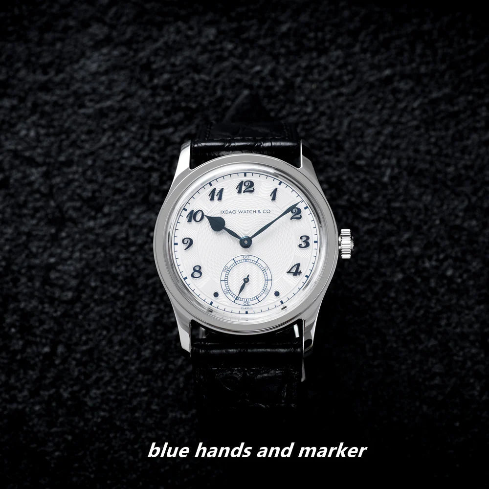 IXDAO 36.8mm VD78 Quartz Dress Watch White Dial Blue Hands IXDAO Watch Official Store