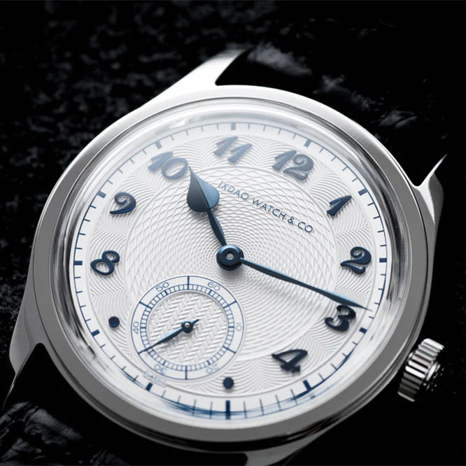 IXDAO 36.8mm VD78 Quartz Dress Watch White Dial Blue Hands IXDAO Watch Official Store