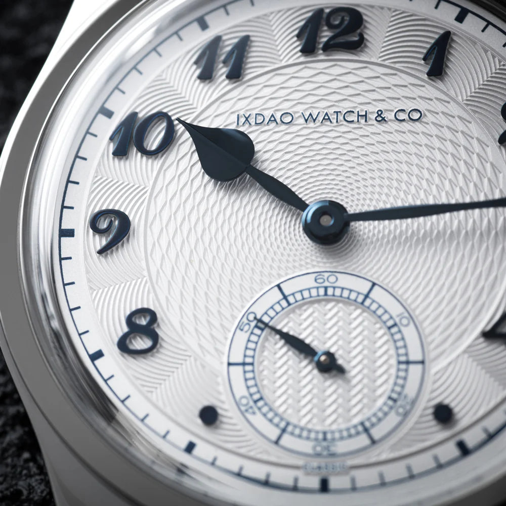 IXDAO 36.8mm VD78 Quartz Dress Watch White Dial Blue Hands IXDAO Watch Official Store
