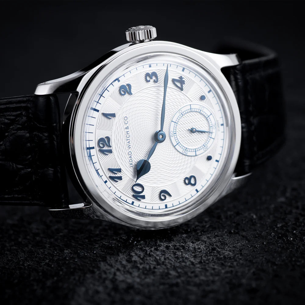 IXDAO 36.8mm VD78 Quartz Dress Watch White Dial Blue Hands IXDAO Watch Official Store
