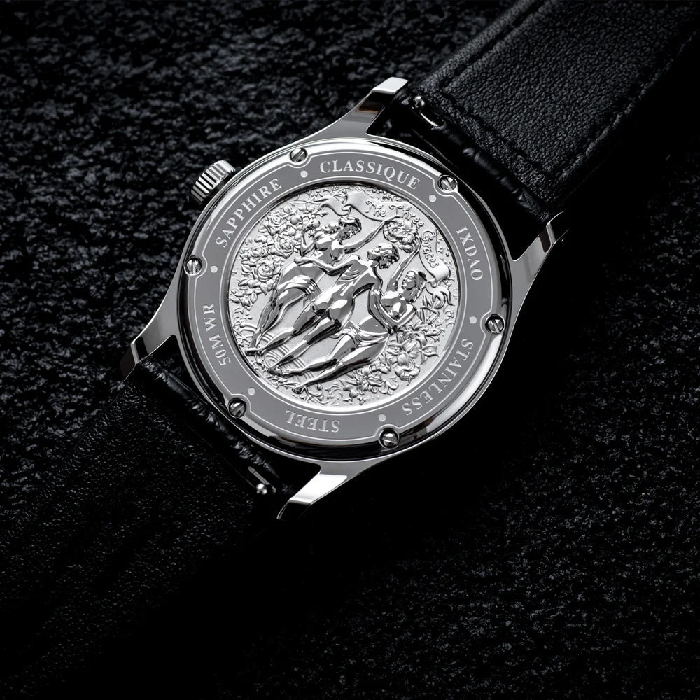 IXDAO 36.8mm VD78 Quartz Dress Watch Black Dial IXDAO Watch Official Store