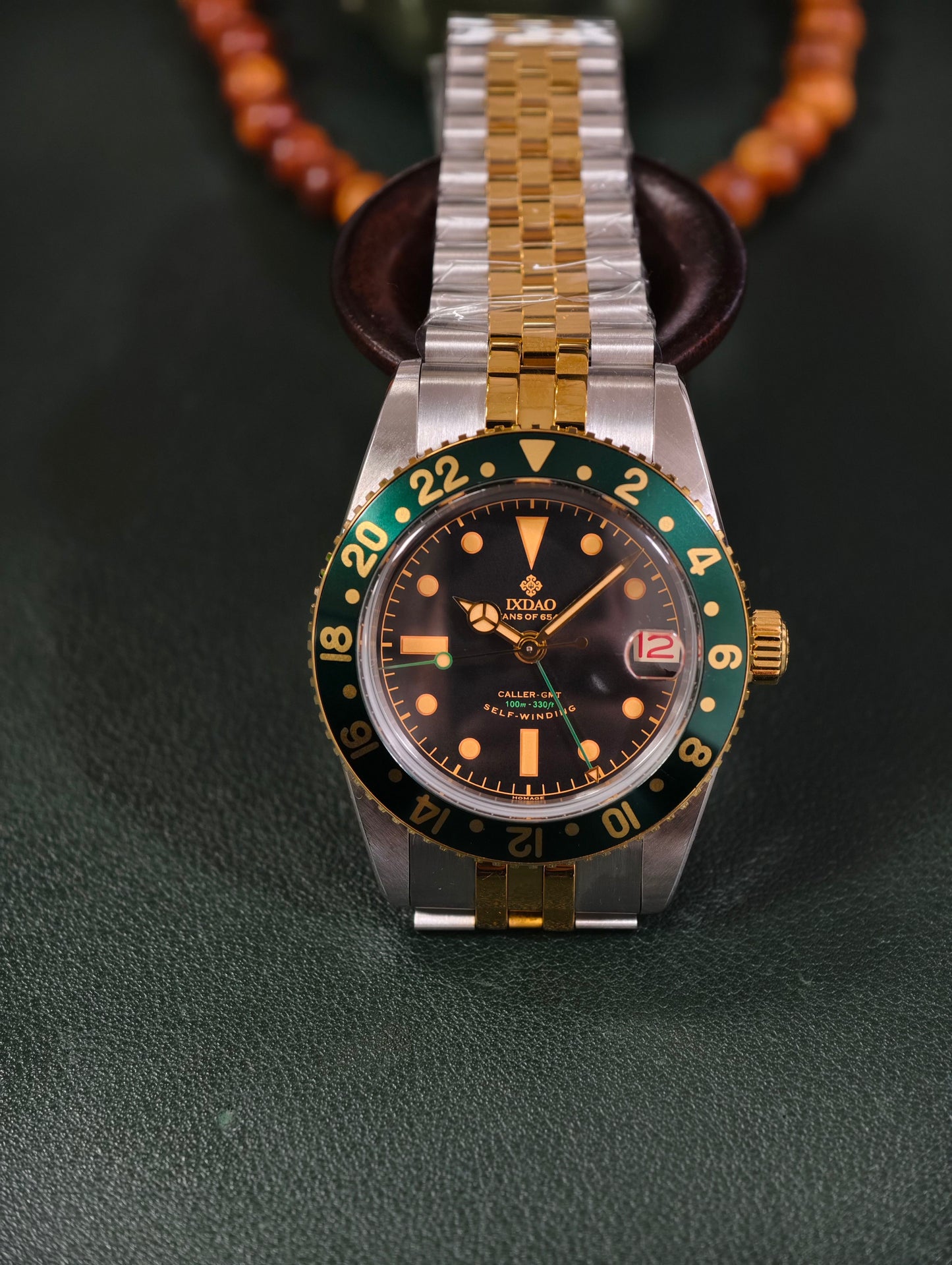 IXDAO 6542 Vintage 38MM NH34 GMT 904L Automatic Dive Watch