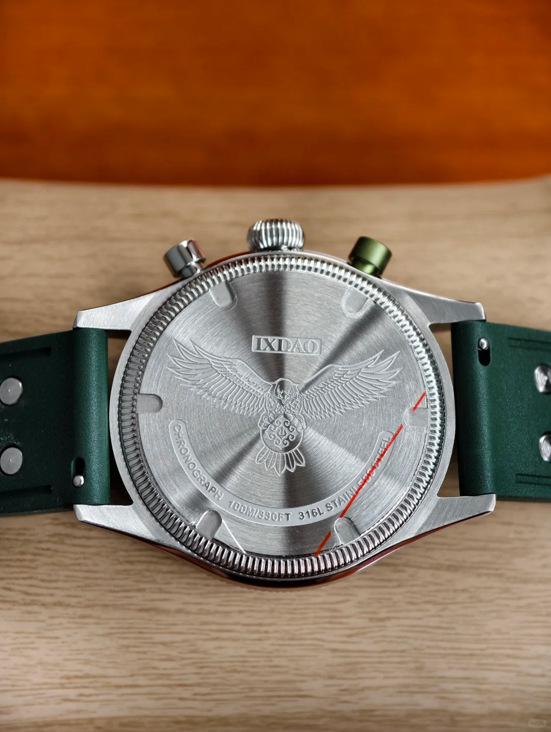 ★Early Bird★IXDAO 39mm VK64 Pilot Chronograph Watch Green Dial