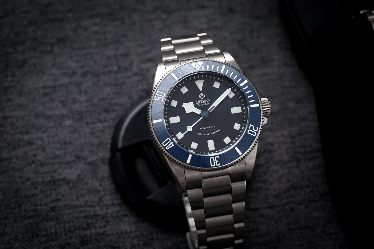 IXDAO Titanium 39mm Automatic Dive Watch Blue Dial 15 Scale Bezel IXDAO Watch Official Store