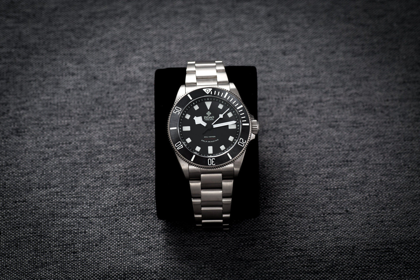 IXDAO Titanium 39mm Automatic Dive Watch Black Dial 15 Scale Bezel IXDAO Watch Official Store