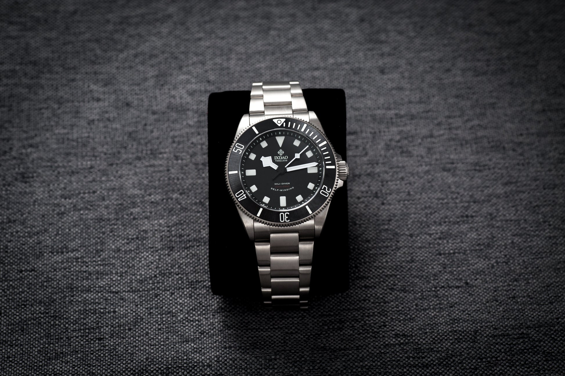 IXDAO Titanium 39mm Automatic Dive Watch Black Dial 15 Scale Bezel IXDAO Watch Official Store