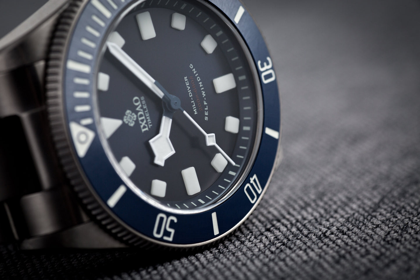 IXDAO Titanium 39mm Automatic Dive Watch Blue Dial 15 Scale Bezel IXDAO Watch Official Store