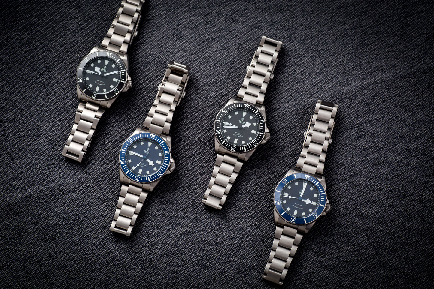 IXDAO Titanium 39mm Automatic Dive Watch Blue Dial Full Scale Bezel IXDAO Watch Official Store