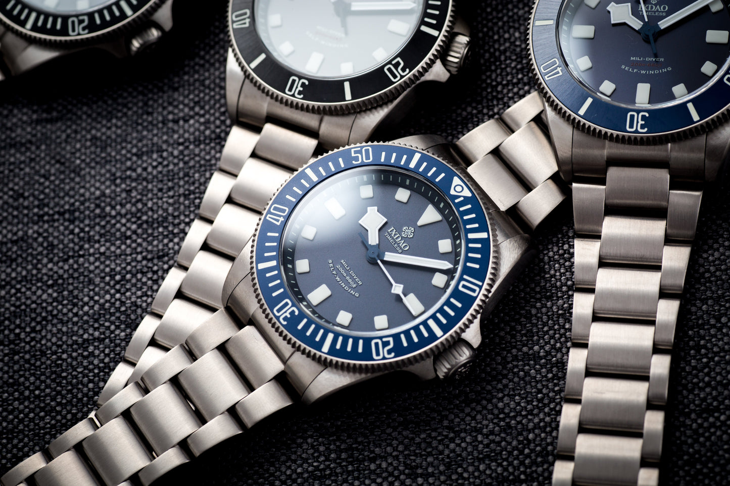 IXDAO Titanium 39mm Automatic Dive Watch Blue Dial Full Scale Bezel IXDAO Watch Official Store