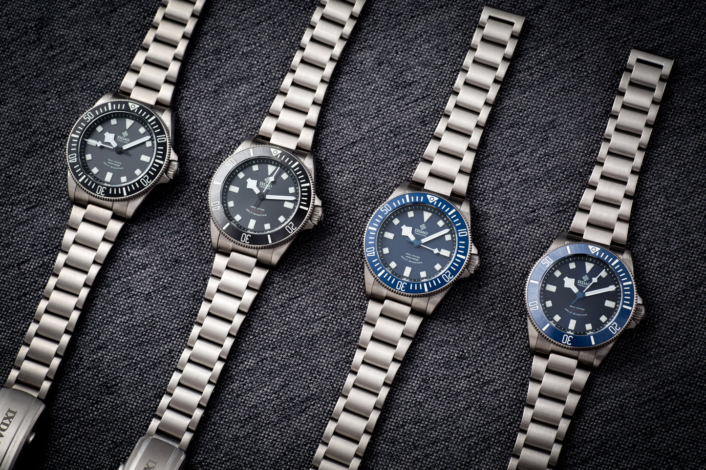 IXDAO Titanium 39mm Automatic Dive Watch Blue Dial Full Scale Bezel IXDAO Watch Official Store