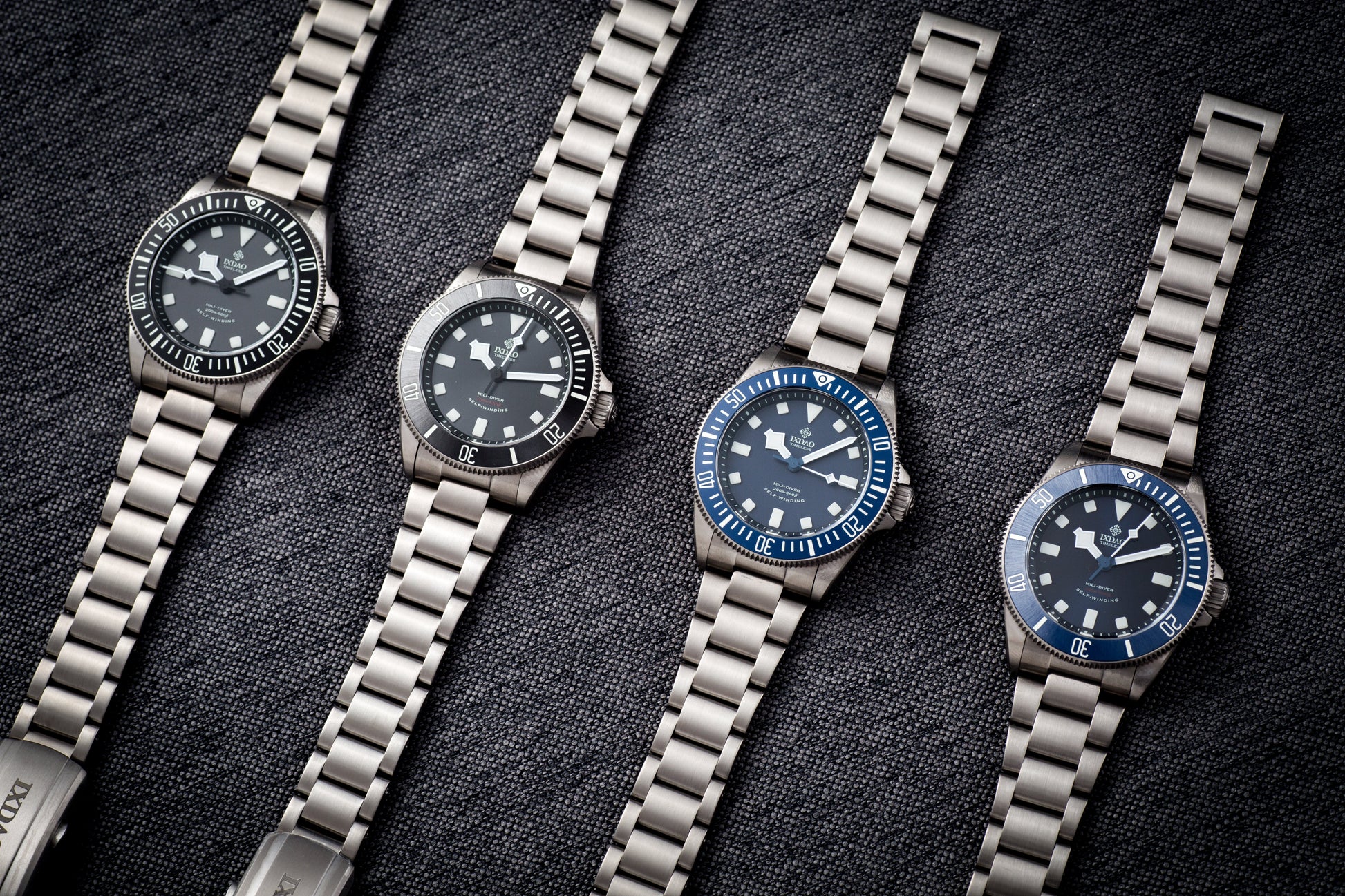 IXDAO Titanium 39mm Automatic Dive Watch Blue Dial Full Scale Bezel IXDAO Watch Official Store