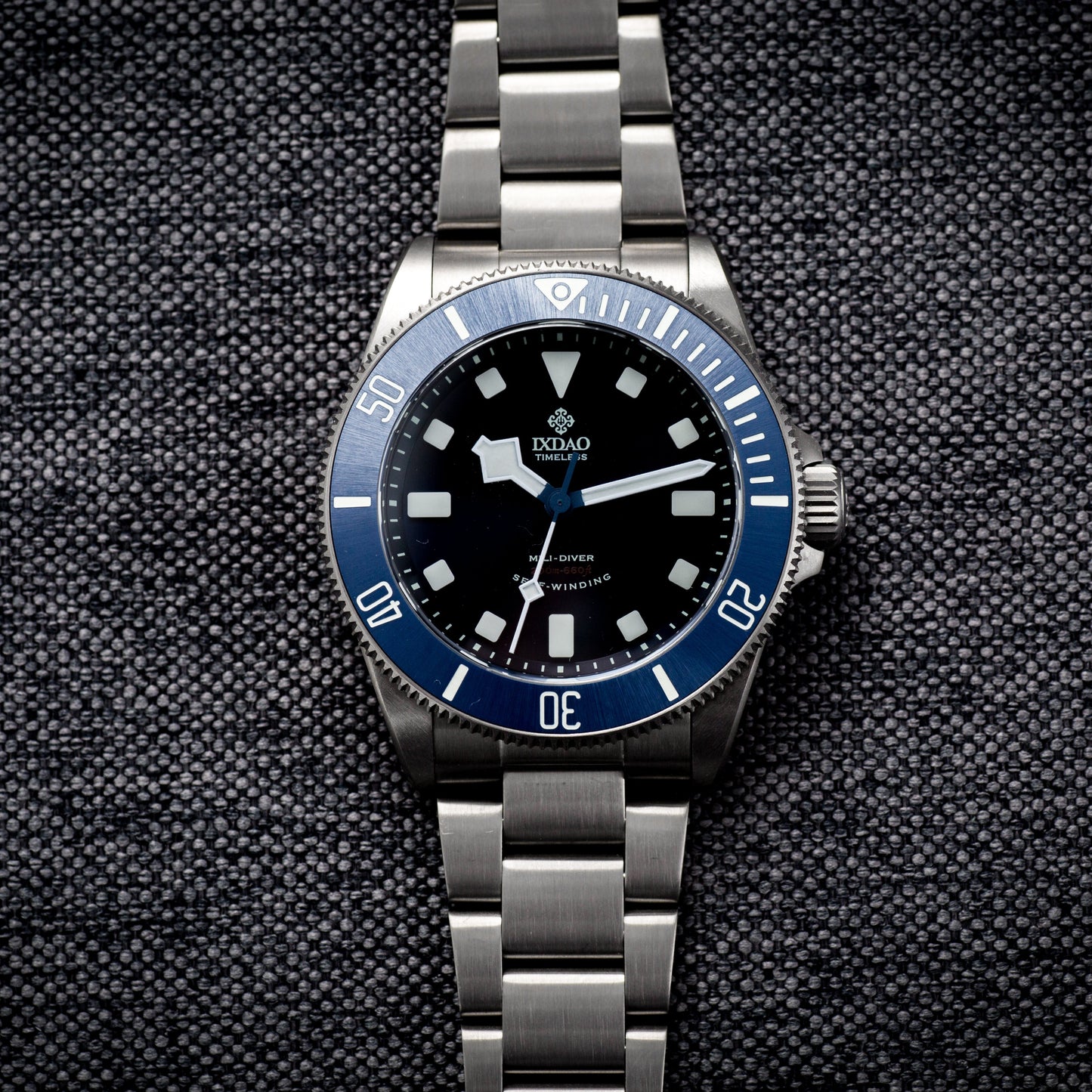 IXDAO Titanium 39mm Automatic Dive Watch Blue Dial 15 Scale Bezel IXDAO Watch Official Store