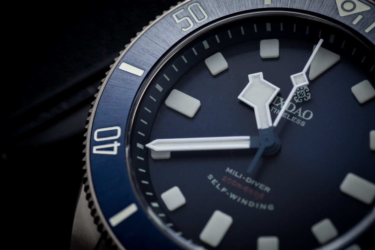 IXDAO Titanium 39mm Automatic Dive Watch Blue Dial 15 Scale Bezel IXDAO Watch Official Store