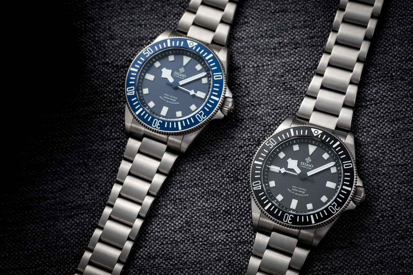 IXDAO Titanium 39mm Automatic Dive Watch Blue Dial Full Scale Bezel IXDAO Watch Official Store