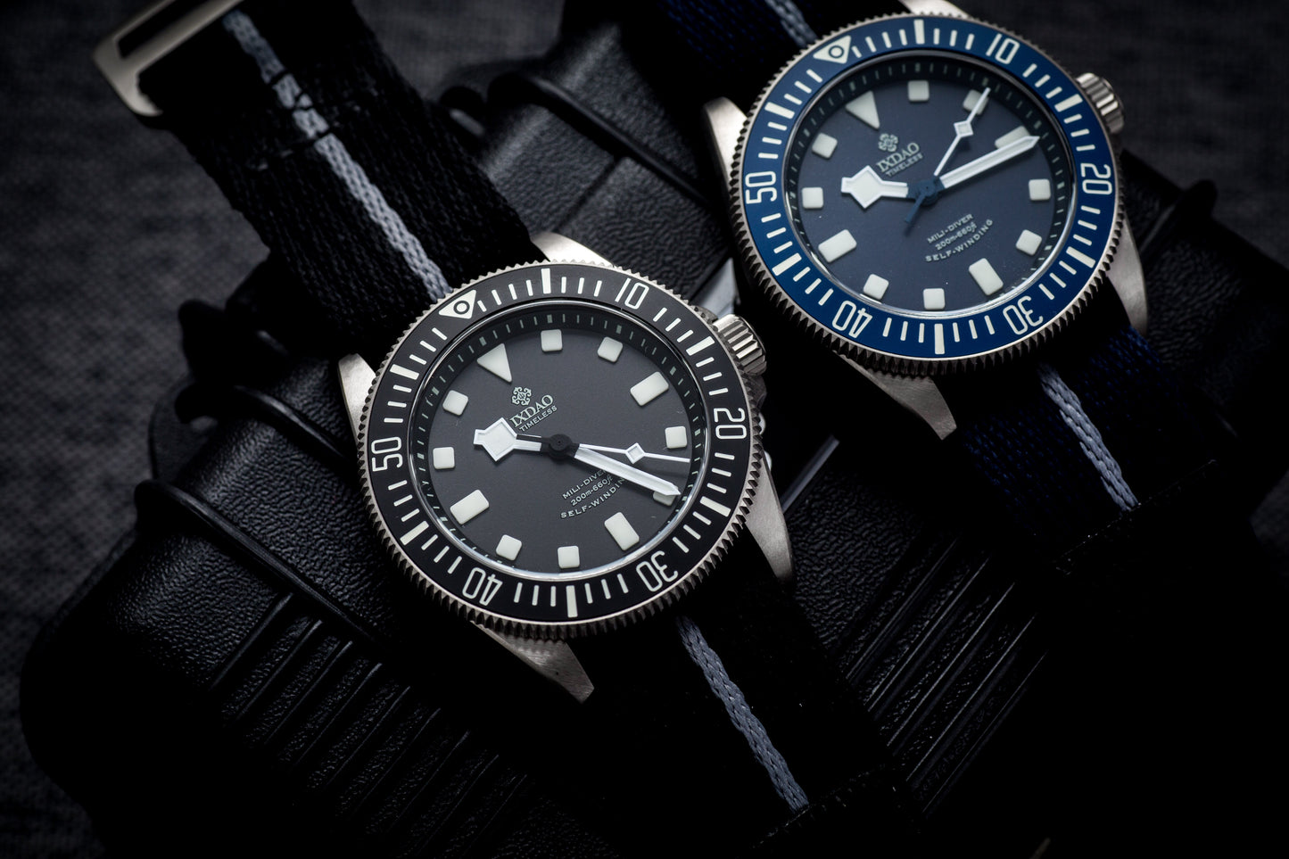 IXDAO Titanium 39mm Automatic Dive Watch Blue Dial Full Scale Bezel IXDAO Watch Official Store