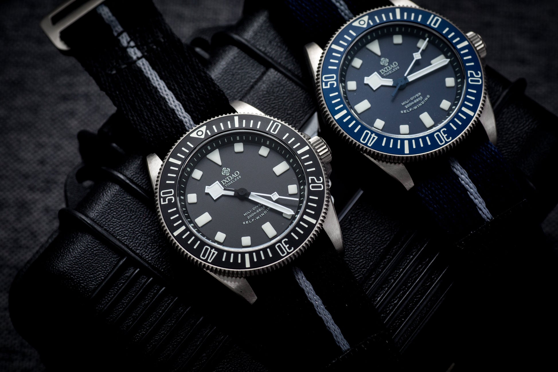 IXDAO Titanium 39mm Automatic Dive Watch Blue Dial Full Scale Bezel IXDAO Watch Official Store