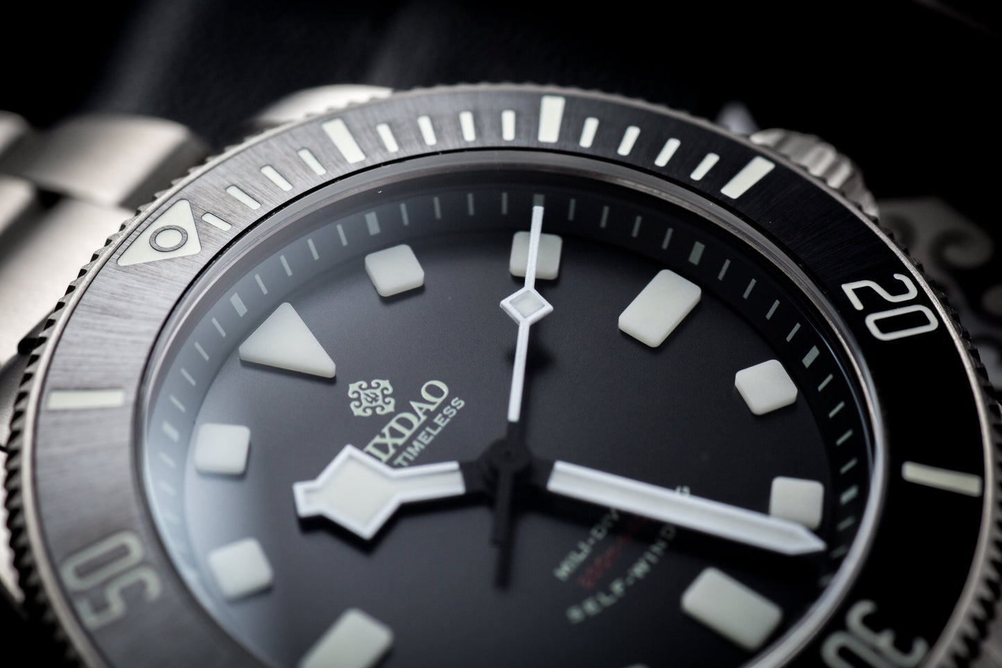IXDAO Titanium 39mm Automatic Dive Watch Black Dial 15 Scale Bezel IXDAO Watch Official Store