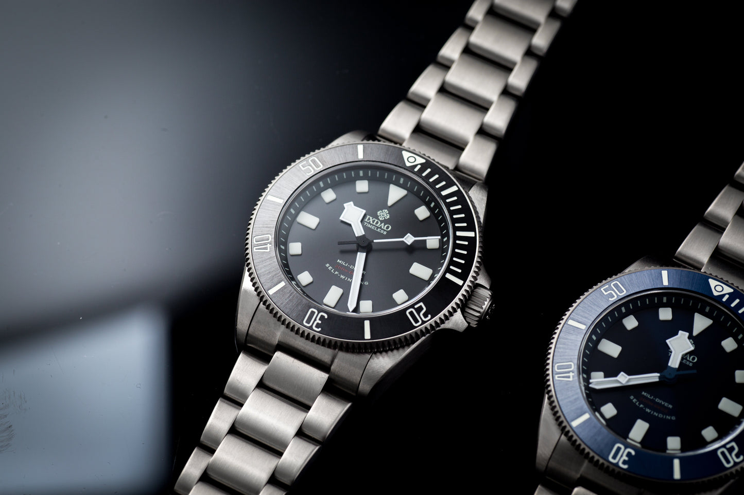IXDAO Titanium 39mm Automatic Dive Watch Black Dial 15 Scale Bezel IXDAO Watch Official Store