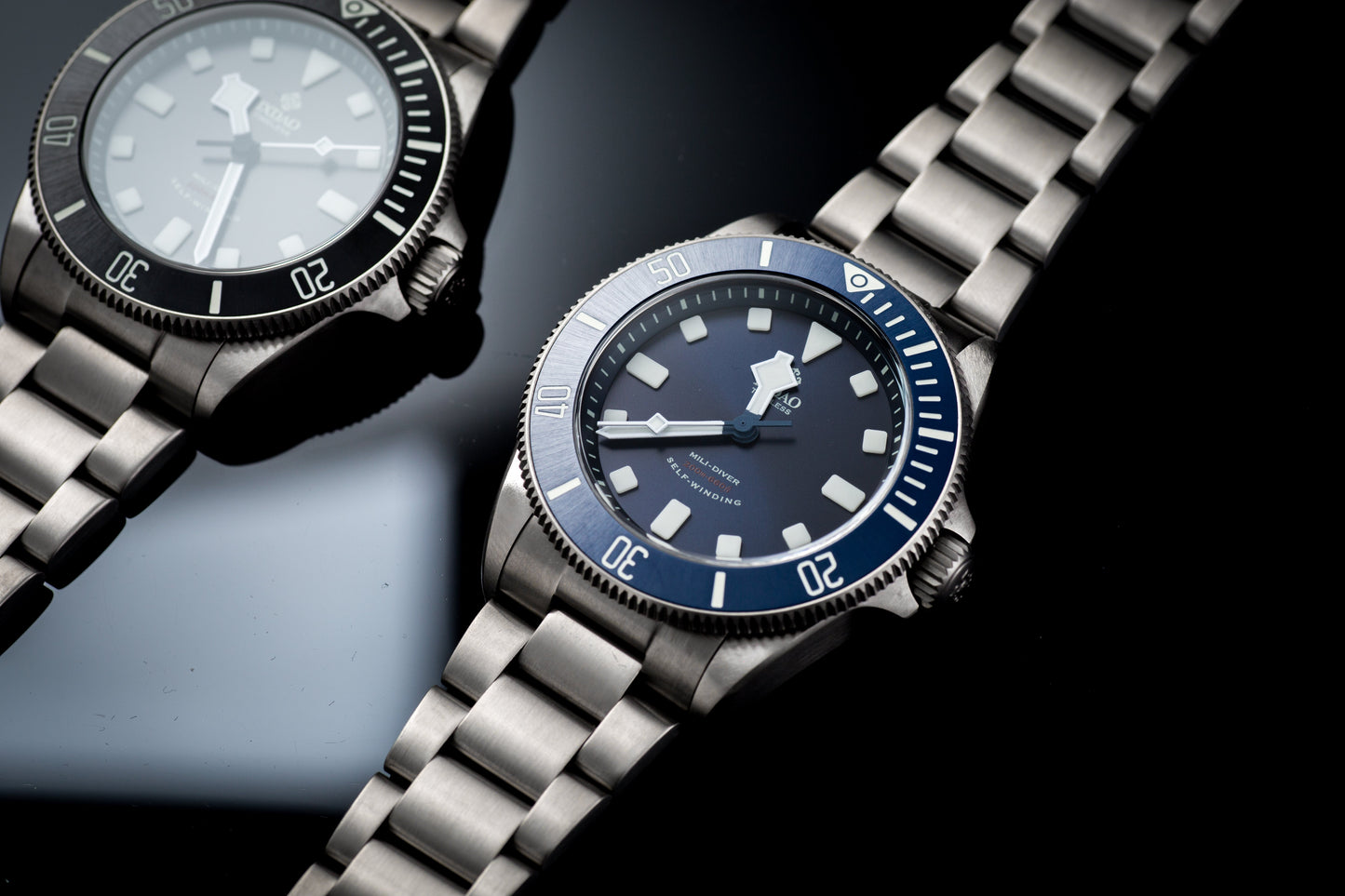IXDAO Titanium 39mm Automatic Dive Watch Blue Dial 15 Scale Bezel IXDAO Watch Official Store
