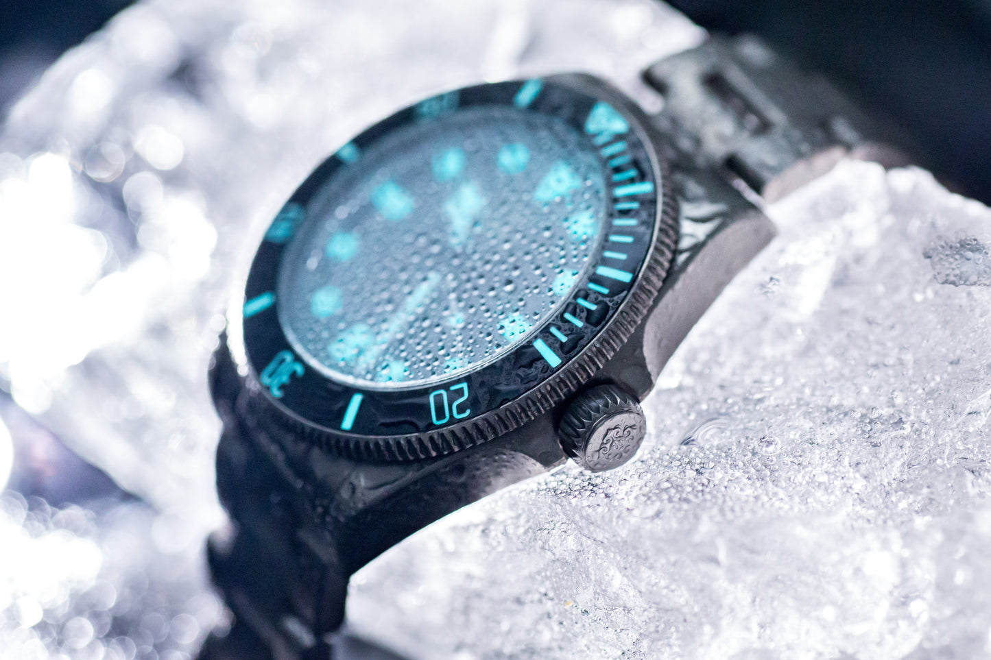 IXDAO Titanium 39mm Automatic Dive Watch Black Dial 15 Scale Bezel IXDAO Watch Official Store