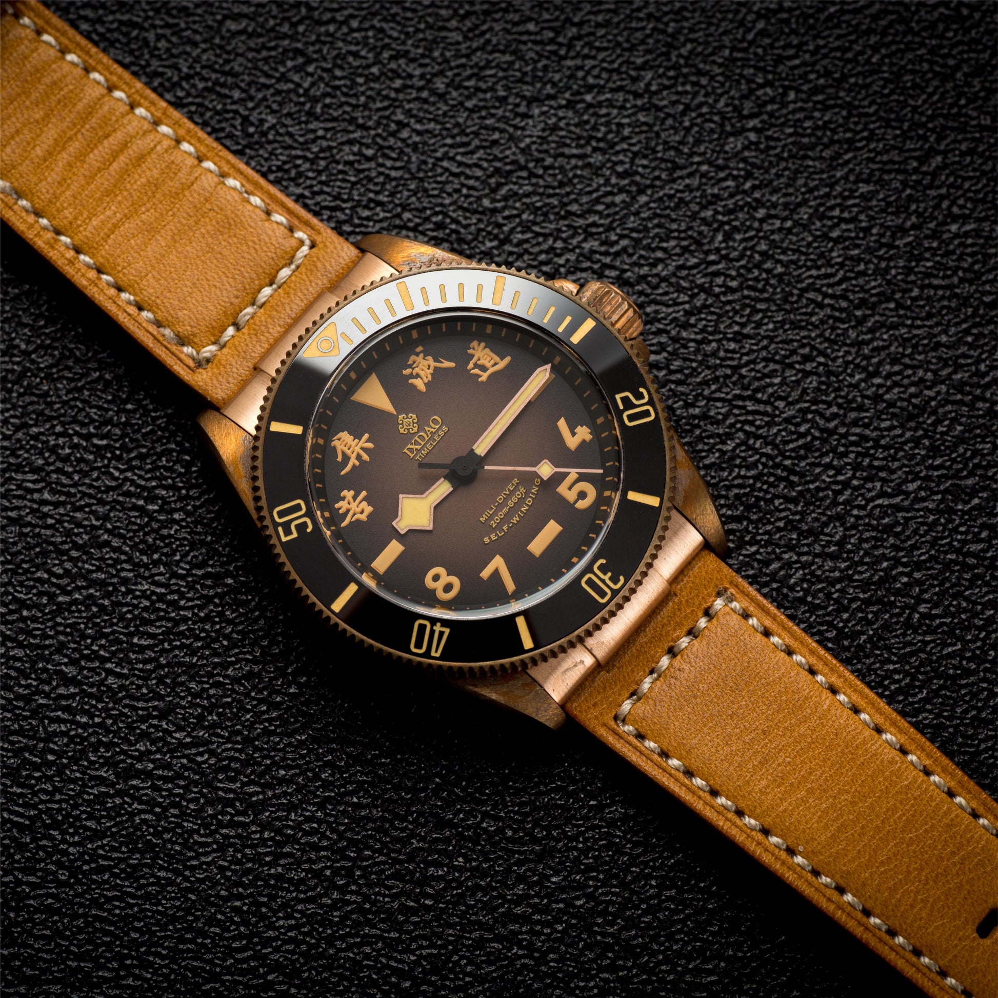 ☆Back to School Sale☆IXDAO Bronze 39mm Automatic Dive Watch IXDAO Watch Official Store