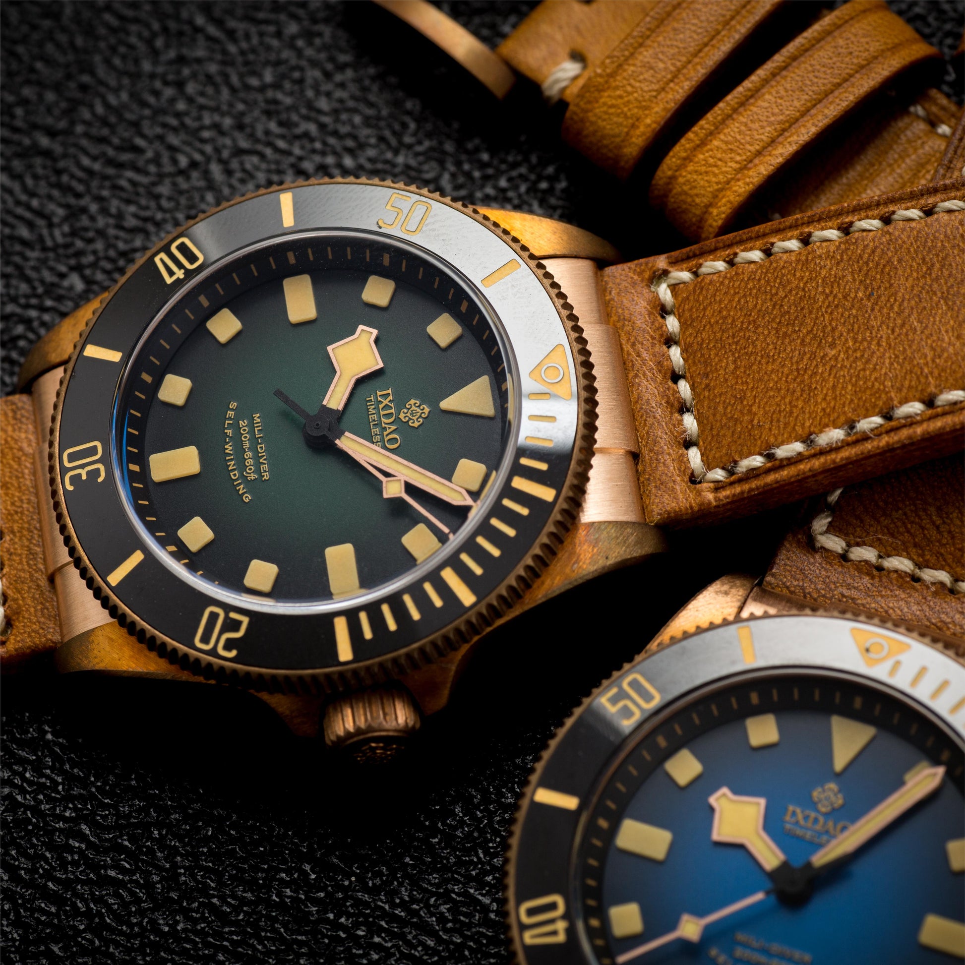 ☆Back to School Sale☆IXDAO Bronze 39mm Automatic Dive Watch IXDAO Watch Official Store