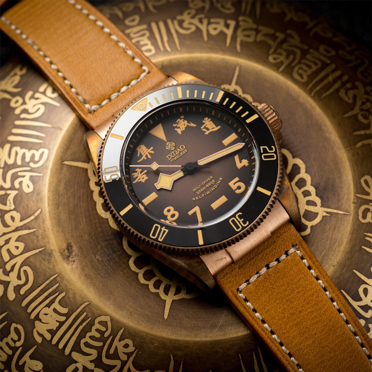 ☆Back to School Sale☆IXDAO Bronze 39mm Automatic Dive Watch IXDAO Watch Official Store