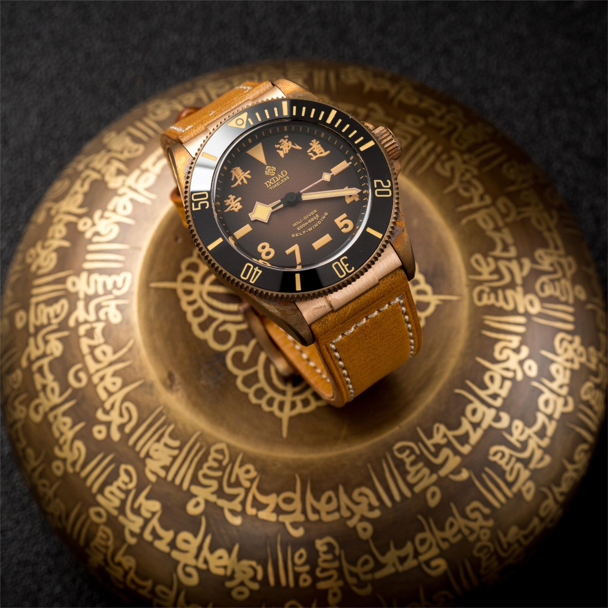 ☆Back to School Sale☆IXDAO Bronze 39mm Automatic Dive Watch IXDAO Watch Official Store