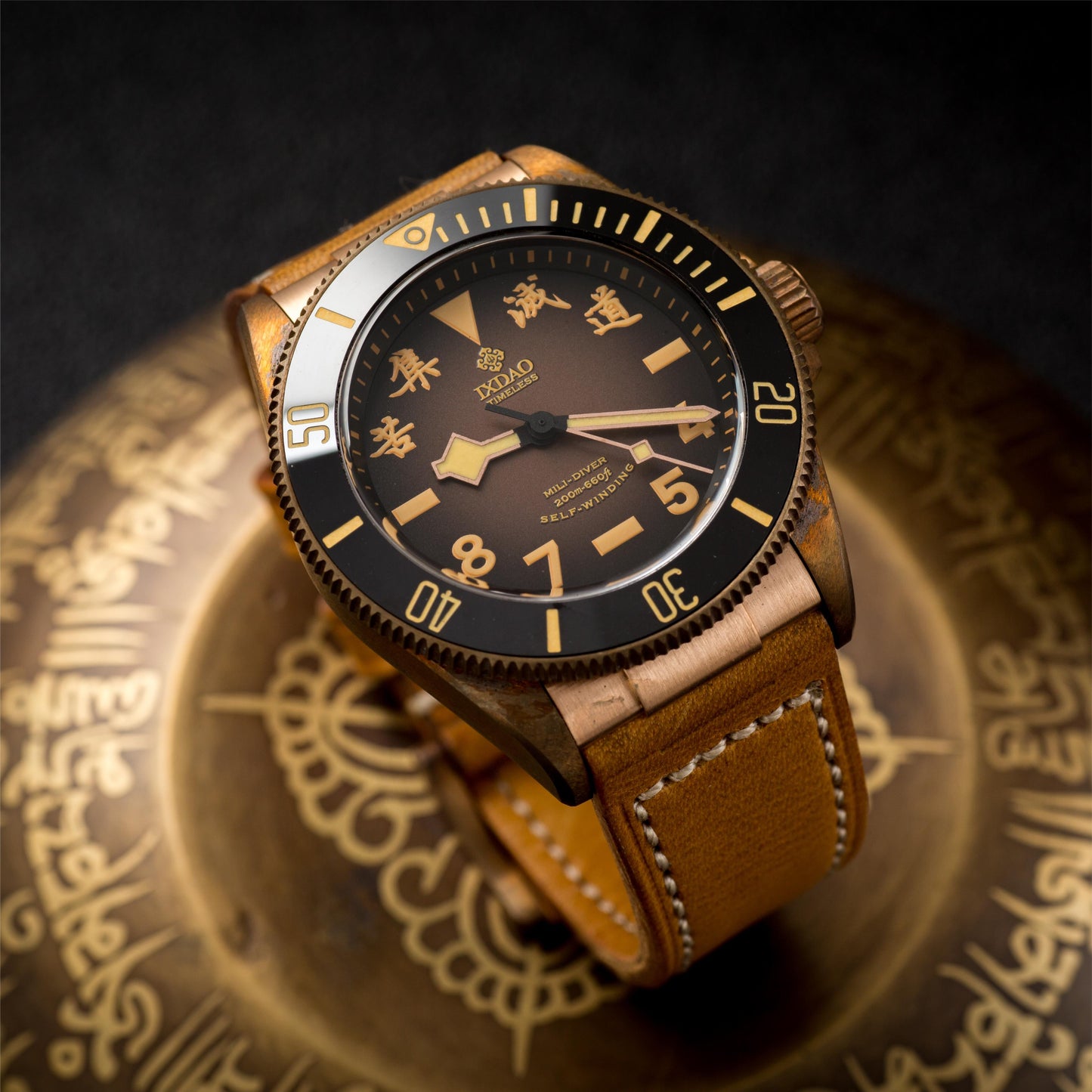 ☆Back to School Sale☆IXDAO Bronze 39mm Automatic Dive Watch IXDAO Watch Official Store