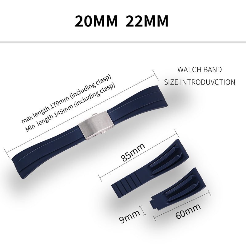 ★New Arrivals★Cut-to-Size TPU Rubber Watch Strap IXDAO Watch Official Store