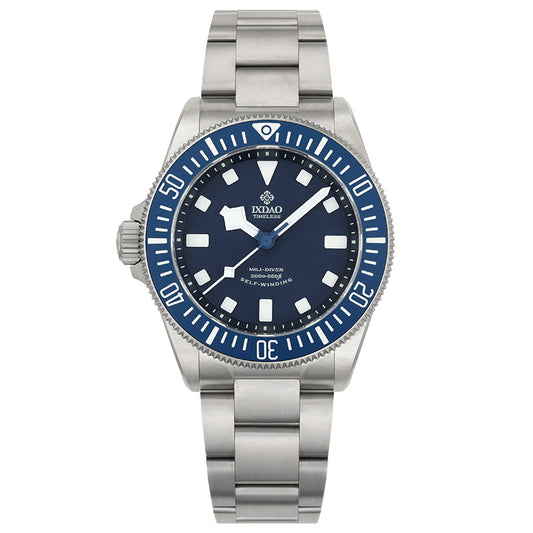 IXDAO Titanium 39mm Automatic Dive Watch Blue Dial Full Scale Bezel IXDAO Watch Official Store