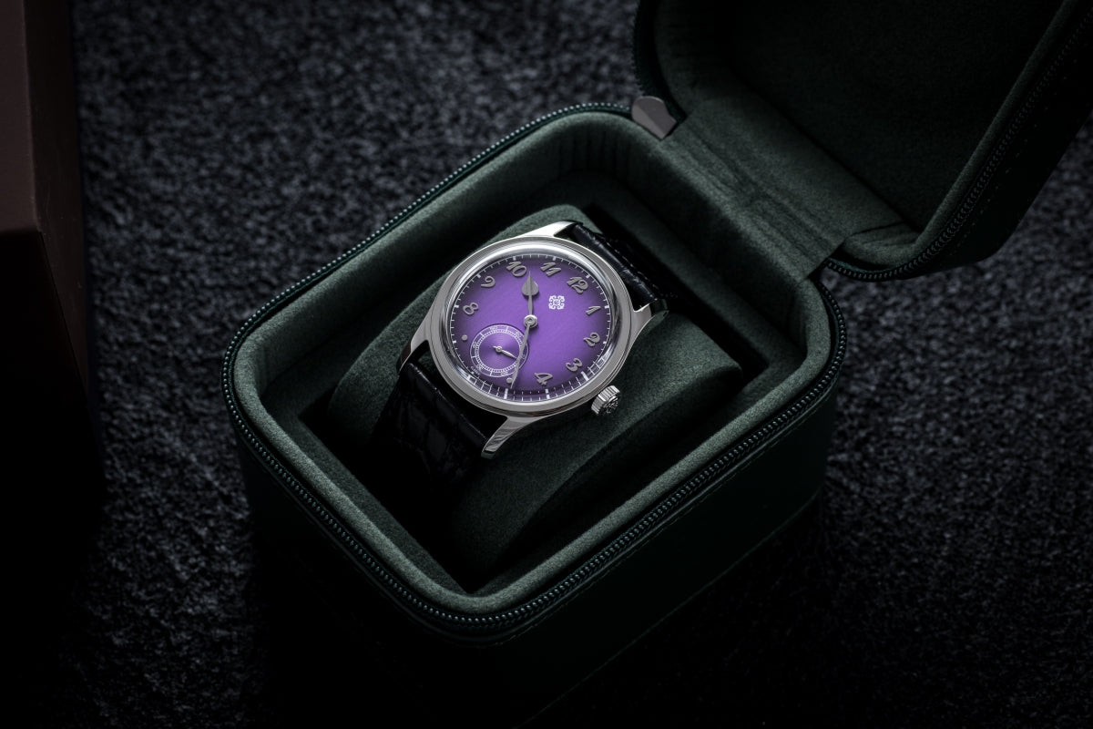 ☆New Arrival☆IXDAO 36.8mm VD78 Quartz Dress Watch Purple Dial