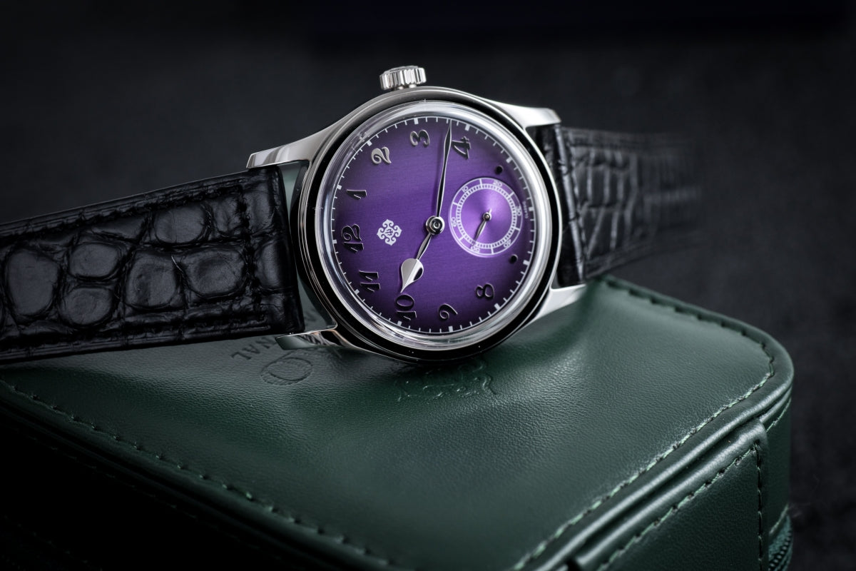 ☆New Arrival☆IXDAO 36.8mm VD78 Quartz Dress Watch Purple Dial