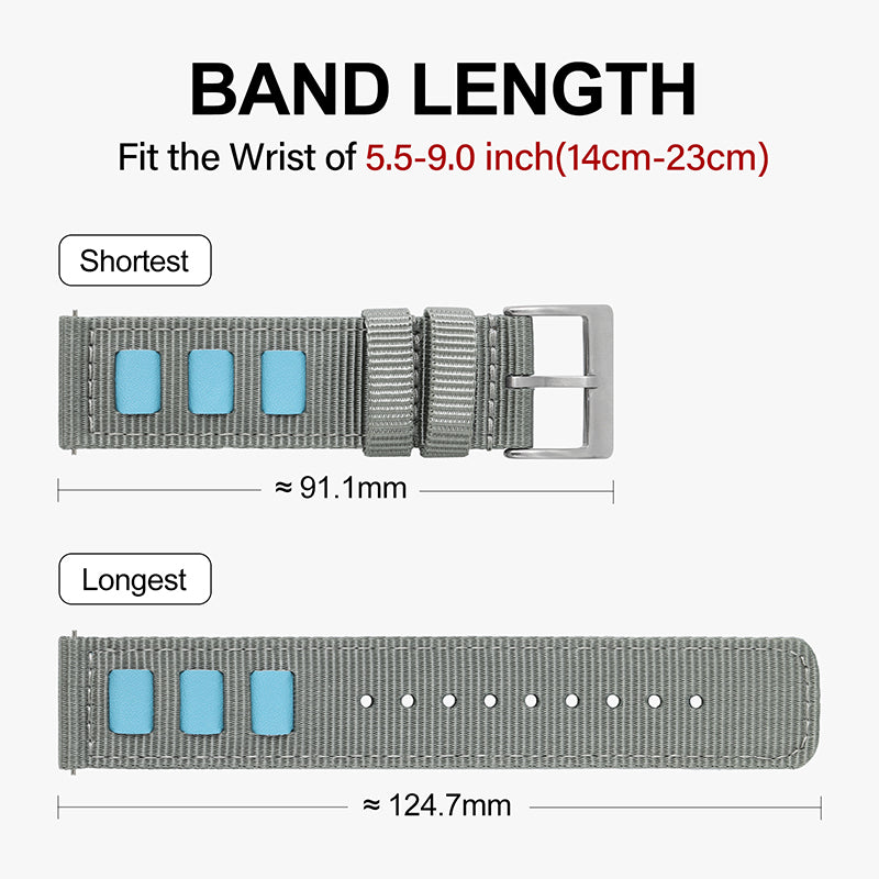 Quick release fashion nylon fabric strap