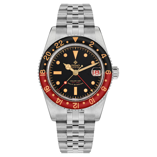 IXDAO 6542 Vintage 38MM NH34 GMT 904L Automatic Dive Watch Black Dial