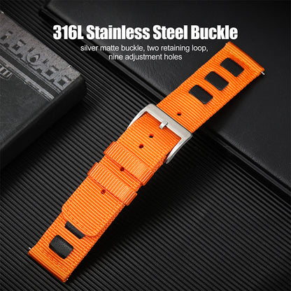 Quick release fashion nylon fabric strap