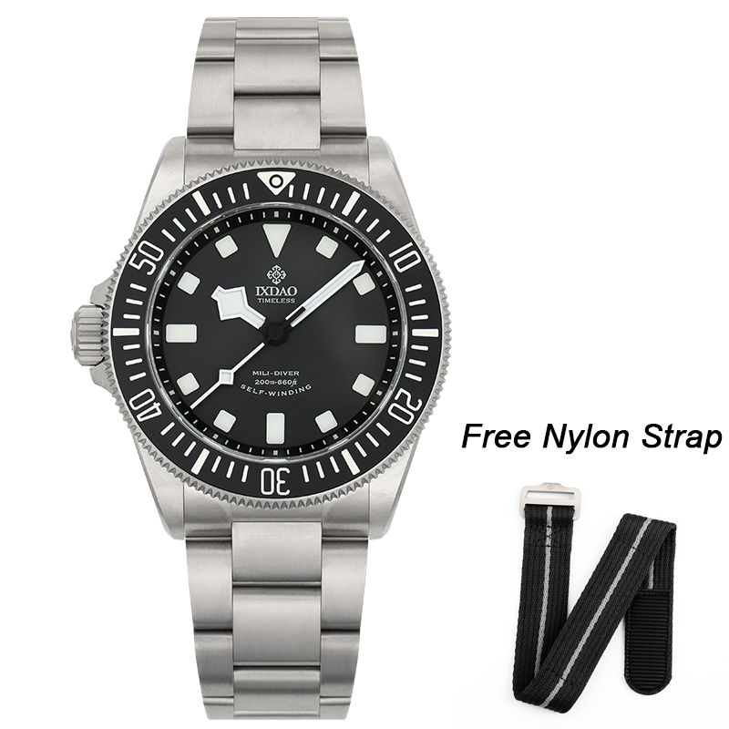 ☆Back to School Sale☆IXDAO Titanium 39mm LHD Automatic Dive Watch