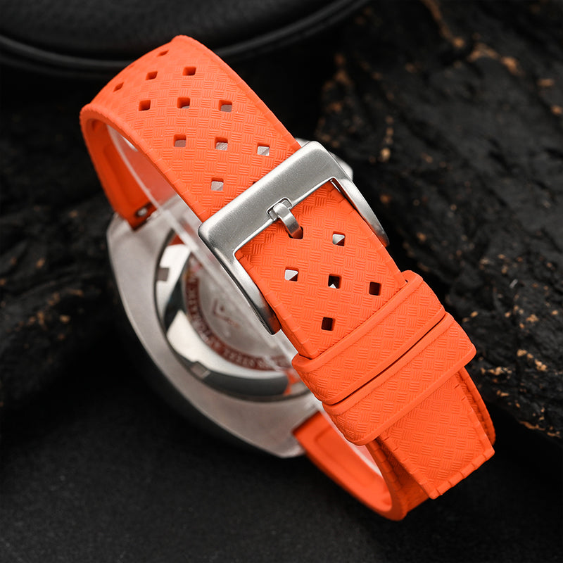 Premium-Grade Tropical FKM Rubber Watch Strap