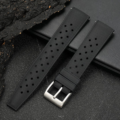 Premium-Grade Tropical FKM Rubber Watch Strap