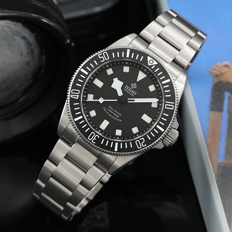 IXDAO Titanium 39mm LHD Automatic Dive Watch
