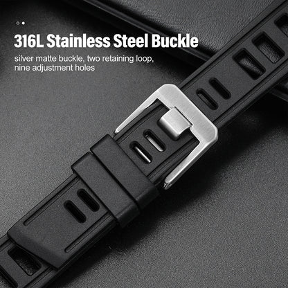 Premium Grade Rubber Dive Watchband