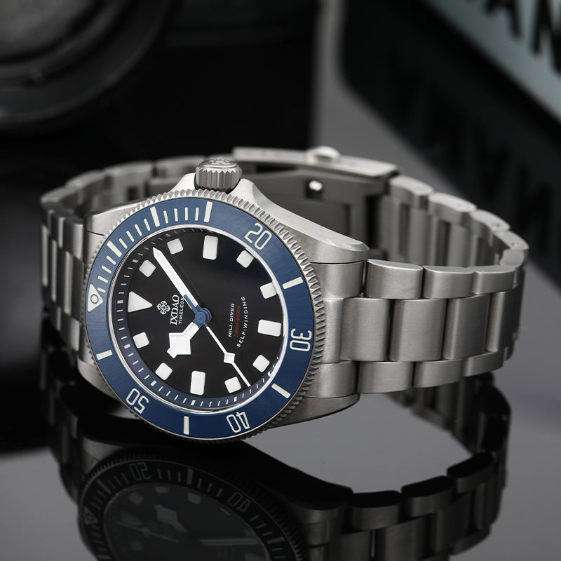 ☆Back to School Sale☆IXDAO Titanium 39mm LHD Automatic Dive Watch