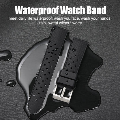 Tropical Soft Silicon Rubber Dive Watch Strap