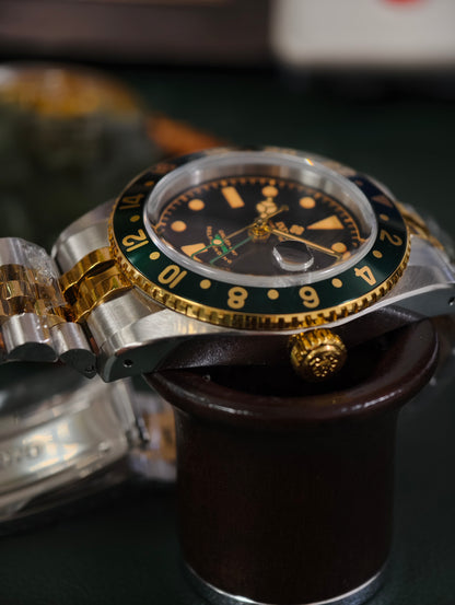 IXDAO 6542 Vintage 38MM NH34 GMT 904L Automatic Dive Watch