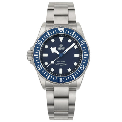 IXDAO Titanium 39mm Automatic Dive Watch Blue Dial Full Scale Bezel IXDAO OFFICIAL STORE