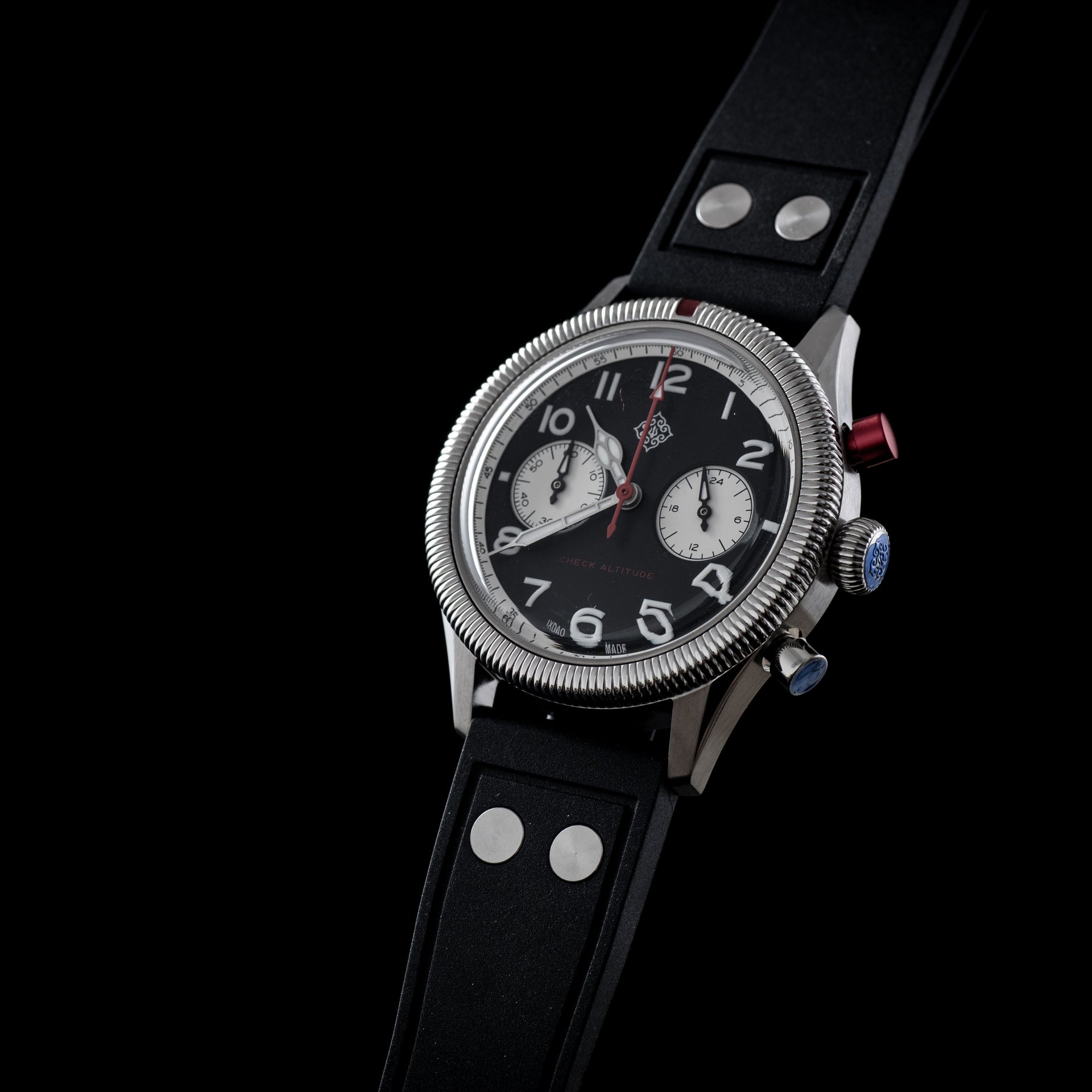 IXDAO 39mm VK64 Pilot Chronograph Watch